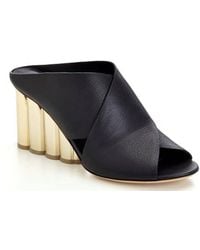 Ferragamo - Lasa 70 Leather Mules - Lyst