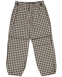 Burberry - Workwear Houndstooth-Pattern Elasticated-Waist Trousers - Lyst