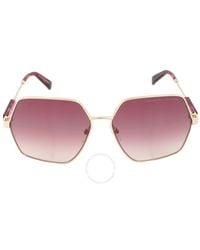 Marc Jacobs - Burgundy Shaded Geometric Sunglasses Marc 575/s 0j5/3xg 59 - Lyst