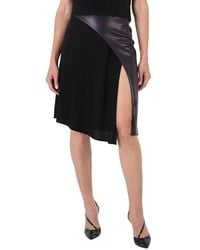 Atlein - Ladies Mixed Jersey Bias Cut Midi Skirt, Brand Size 36 (Us - Lyst