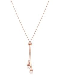 Swarovski - Originally Y Crystal Pearl Pendant Necklace - Lyst