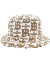 Burberry - Monogram Jacquard Terry Bucket Hat - Lyst