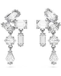 Swarovski - Mesmera Mixed Cuts Drop Earrings - Lyst
