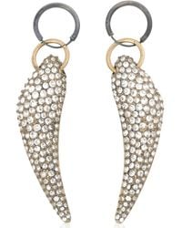 Roberto Cavalli - Tone Crystal Tiger Claw Drop Earrings - Lyst
