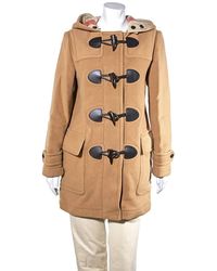 Burberry Ladies Coat Camel Kensington Fit Duffle - Yellow