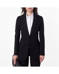Burberry - Checked Wool Blazer, Brand Size 10 Us - Lyst