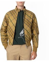 Burberry - Check Bomber Jacket - Lyst