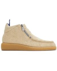Burberry - Calf Suede Chance Boots, Brand Size 42.5 Us - Lyst