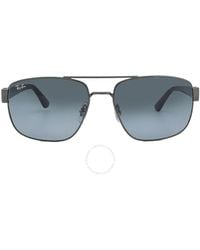 Ray-Ban - Blue Gradient Grey Aviator Sunglasses Rb3663 004/3m 60 - Lyst