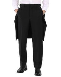 Burberry - Cape Detail Tailored Trousers, Brand Size 46 (Waist - Lyst