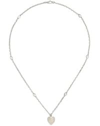 Gucci - Heart Necklace With Interlocking G - Lyst