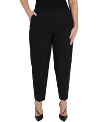 Emporio Armani - Ladies Casual Cotton Stretch Trousers - Lyst