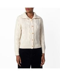 Polo Ralph Lauren - Cable-Knit Wool Cashmere Cardigan - Lyst