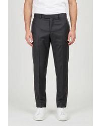 Brunello Cucinelli - Dark Wool Blend Trousers, Brand Size 54 (Us - Lyst
