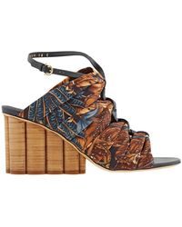 Ferragamo - Salvatore Ladies Detailed Runway Sandals, Size 5.5 - Lyst