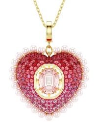 Swarovski - Idyllia Heart Pendant Necklace - Lyst