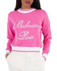 Balmain - Signature Knit Jumper, Brand Size 34 (Us - Lyst
