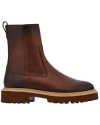 Ferragamo - Leather Ankle Boots - Lyst