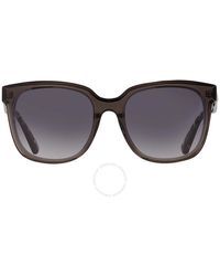 Moncler Polarized Grey Gradient Round Sunglasses Ml0189-f 56r 54  