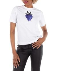 Burberry - Cotton Crew-Neck T-Shirt - Lyst
