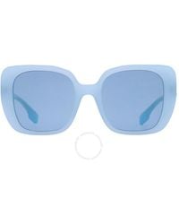 Burberry - Helena Blue Square Sunglasses Be4371 408680 52 - Lyst