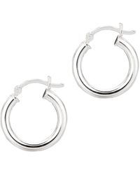 Tresorra - Sterling Hoop Earrings - Lyst