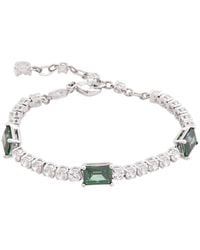 Swarovski - Matrix Tennis Bracelet Stones Rhodium Shiny - Lyst