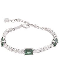 Swarovski - Matrix Tennis Bracelet Stones Rhodium Shiny - Lyst