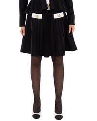 Balmain - High-Waisted Ribbed-Knit Mini Skirt - Lyst