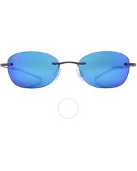 Maui Jim - Aki Aki Blue Hawaii Oval Sunglasses B333-02d 50 - Lyst