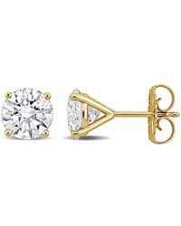 Created Forever - 3Ct Tw Lab-Grown Diamond Solitaire Martini-Style Stud Earrings - Lyst