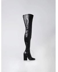 Burberry - Leather Anita Over-the-knee 110 Mm Heel Boots - Lyst