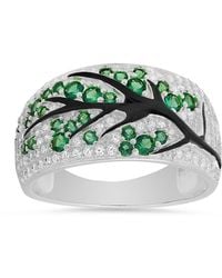Kylie Harper - Sterling Tree Of Life Statement Cz Ring - Lyst