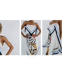 Burberry - Ladies Animalia Print Silk Scarf Dress, Brand Size 4 (Us - Lyst