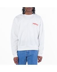Marni - Long Sleeve Cotton Sweatshirt - Lyst