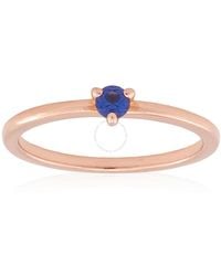 PANDORA - Rose Gold-plated Stellar Cz Solitaire Ring, Size - Lyst