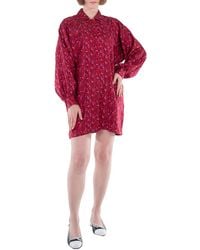 Max Mara - Ozio Printed Silk Shirt Dress - Lyst