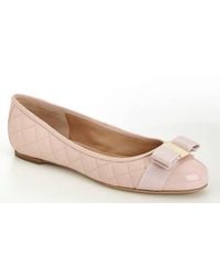 Ferragamo - Varina Quilted Ballet Flats - Lyst