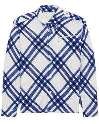 Burberry - Check Pattern Buttoned Up Shirt - Lyst