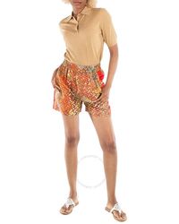 Burberry - All-over Tb Printed Tawney Shorts - Lyst