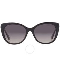COACH - Polarized Grey Gradient Cat Eye Sunglasses Hc8365u 5764t3 55 - Lyst