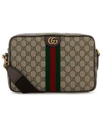 Gucci - Printed Canvas Crossbody Bag Oldbenacvrvna T Polyurethane Polyamide Borse A Tracolla - Lyst