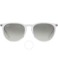 Ray-Ban - Erica Color Mix Light Grey Gradient Dark Grey Round Sunglasses Rb4171 651611 54 - Lyst