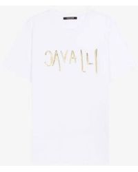 Roberto Cavalli - Logo Print Slim-Fit Cotton T-Shirt - Lyst