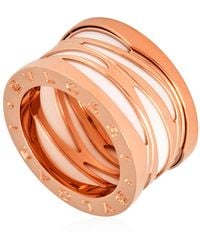BVLGARI - B.Zero 1 18Kt Rose And Ring, Brand (Us Size 6 1/4) - Lyst