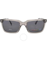 Polaroid - Polarized Grey Rectangular Sunglasses Pld 4116/s/x 010a/m9 55 - Lyst