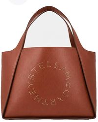 Stella McCartney - Perforated Logo Leather Tote Bag - Lyst