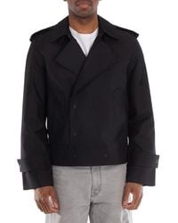 Burberry - Double-Breasted Long Sleeved Jacket, Brand Size 46 (Us - Lyst