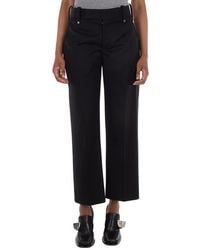 Burberry - Straight Leg Wool Blend Trousers, Brand Size 6 Us - Lyst