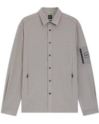 BOSS - Relaxed-Fit Overshirt - Lyst